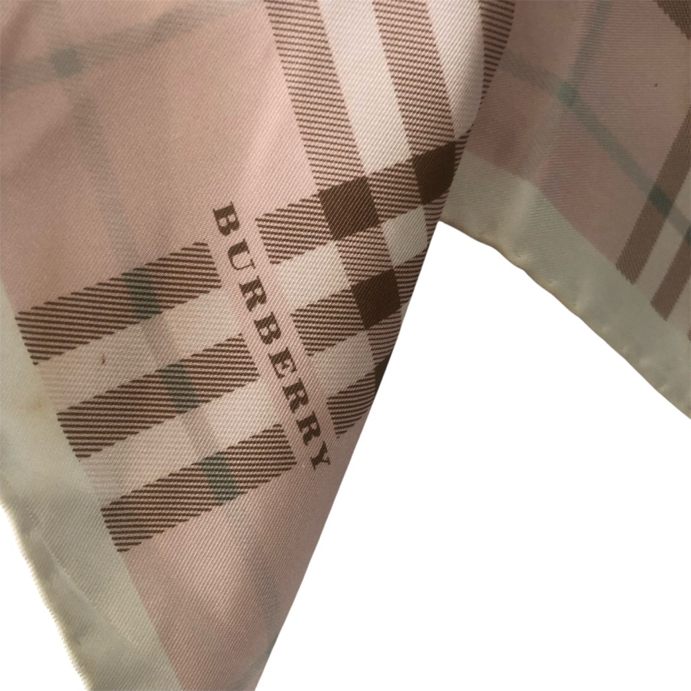 Vintage Burberry Pink Plaid Scarf - Picture 3 of 4